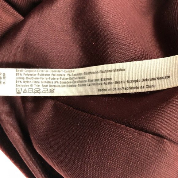 Intimately by Free People Burgundy Velvet Cami - Size Small Petite - Picture 3 of 4